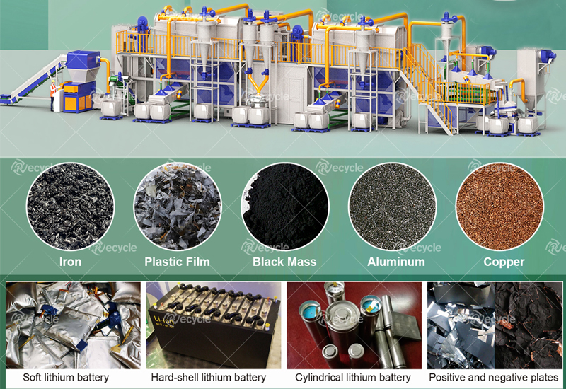 battery recycle machine 
