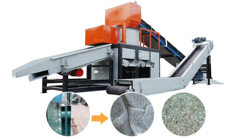Car Windshield Recycling Machine