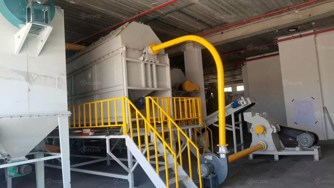 Lithium ion battery recycling machine line project