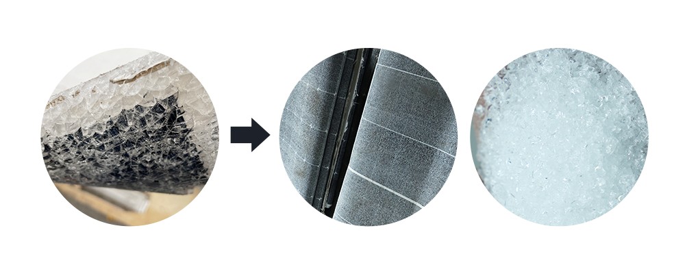 Solar PV Glass Removing Machine results