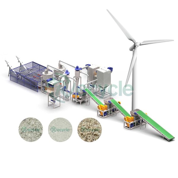 Wind Turbine Blade Recycling Line