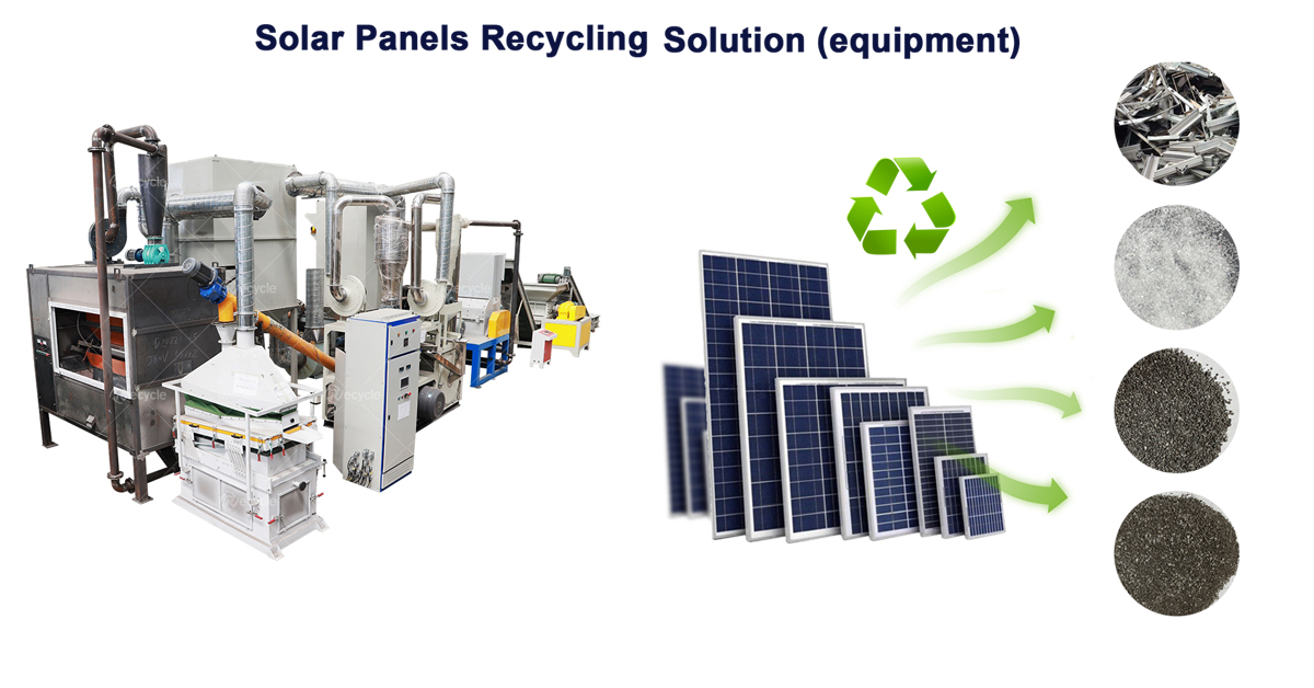 solar panels recycling machine line 