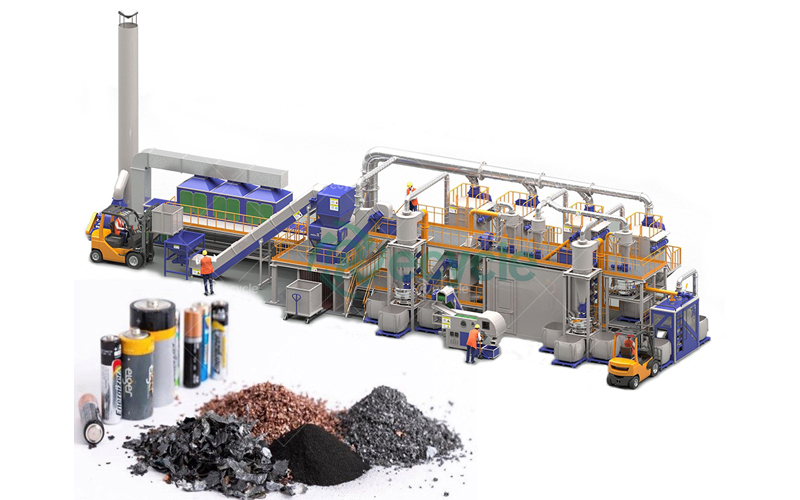 recycle lithium battery machine 