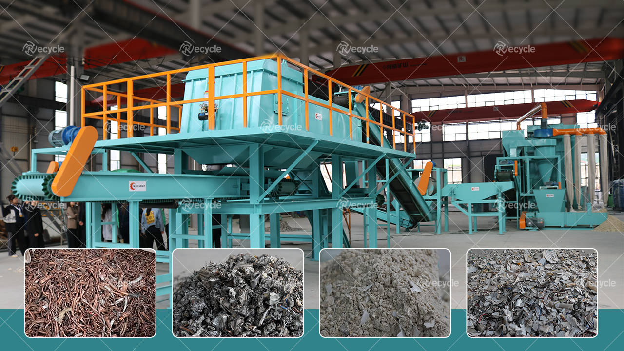 
waste refrigerator recycling production line 