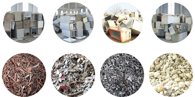 Waste Refrigerator Recycling Line