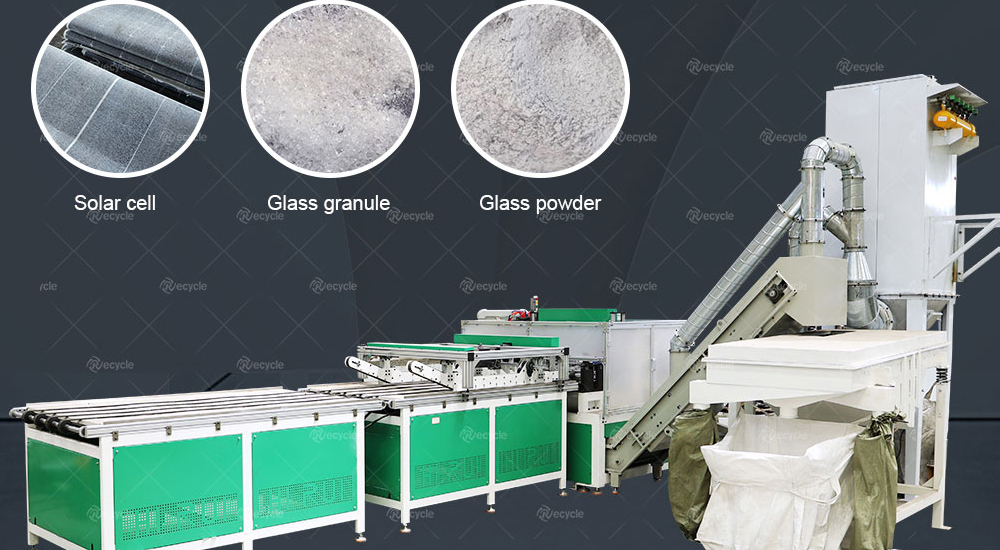 solar panel glass removal machine