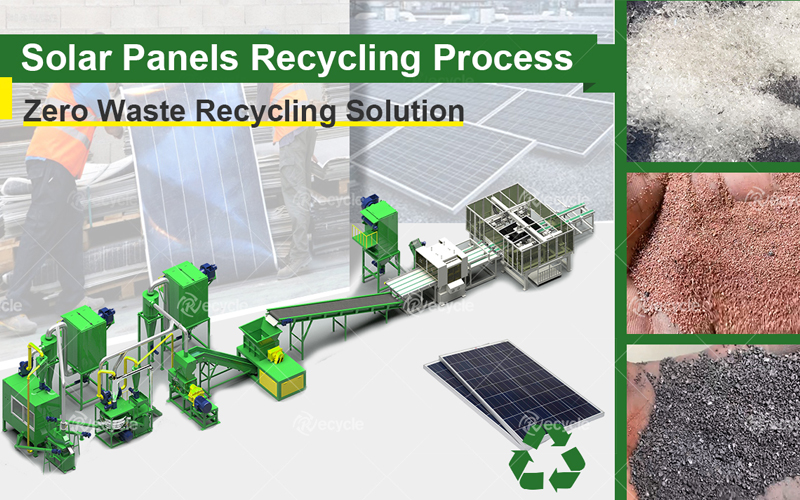 1 tons/h solar panes recycle plant