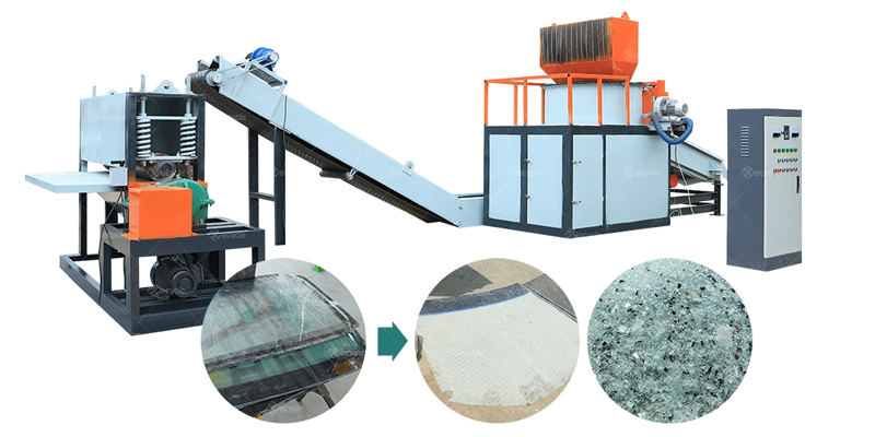 Car Windshield Recycling Machine