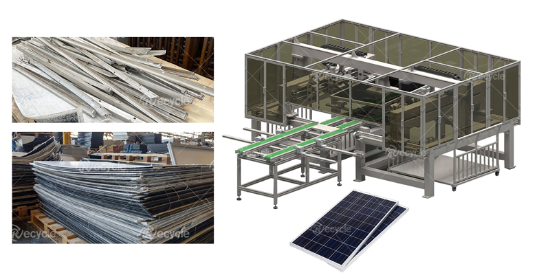 Automatic Solar Panel Aluminum Frame Removal Machine 