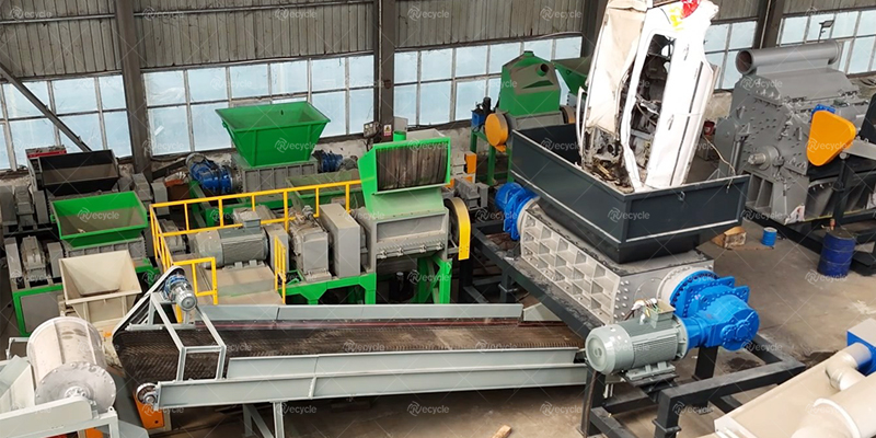 scrap metal crushing sorting machine 