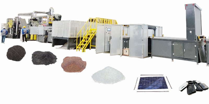 solar panels recycle machine 