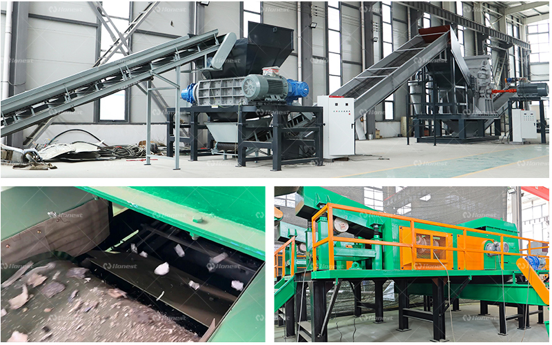 metal crushing sorting machine line 
