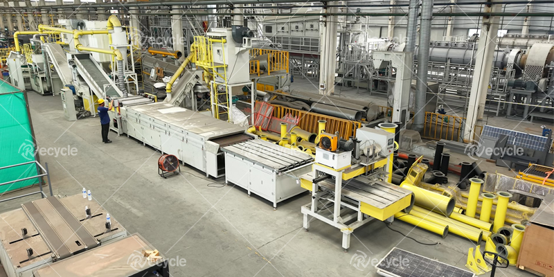 solar panels recycle machine 
