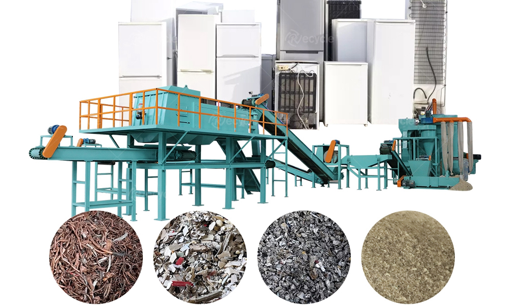 Waste Refrigerator Recycling Line
