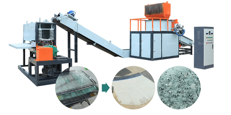 windshield recycling systems