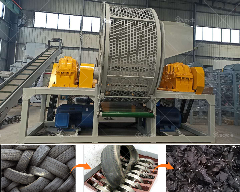 tyre shredder machine