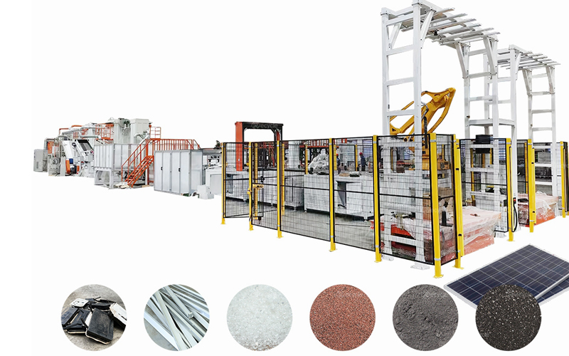 Solar Panel Crushing Recycling Plant
