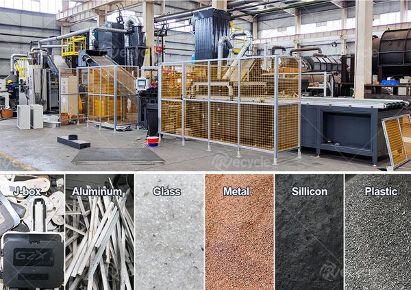 廢棄太陽能板破碎回收設備