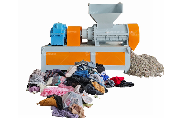 Spiral Soft Material Crusher Machine