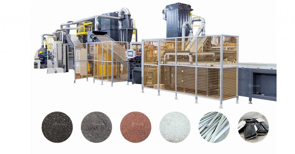 solar panels recycle machine 