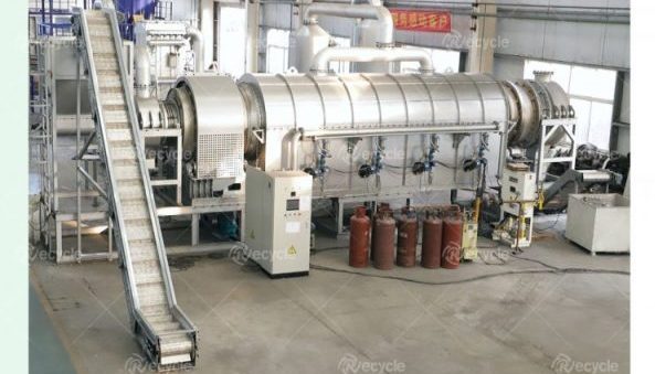 Working Process of Carbonization Furnace Paint Removal Machine