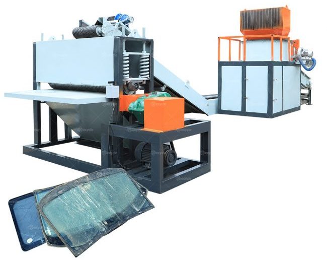 Car Windshield Recycling Machine