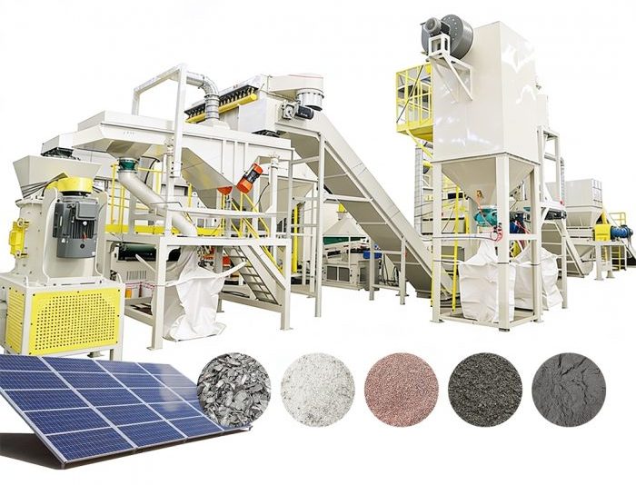 solar panels recycle machine