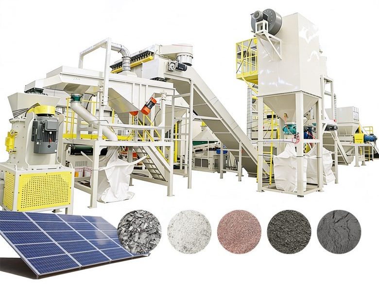 solar panels recyce machine 
