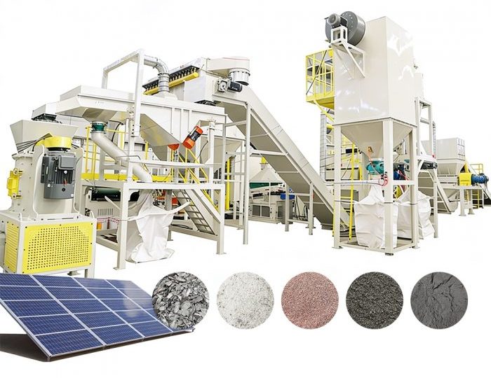 solar panels recycle machine