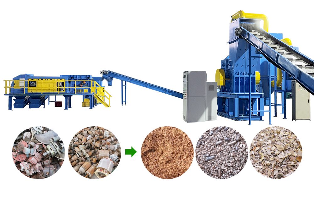 Motor Stator and Rotor Recycling Line