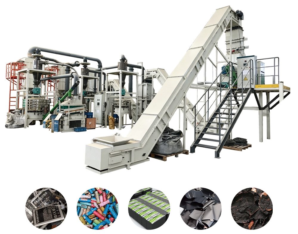 battery reycle machine line